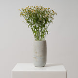 NIA Vase weiss bronze