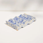 Farbe: blau weiß gesprenkelt