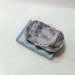 ROCKY M. • ceramic soap dish • ice blue - OBAstudios