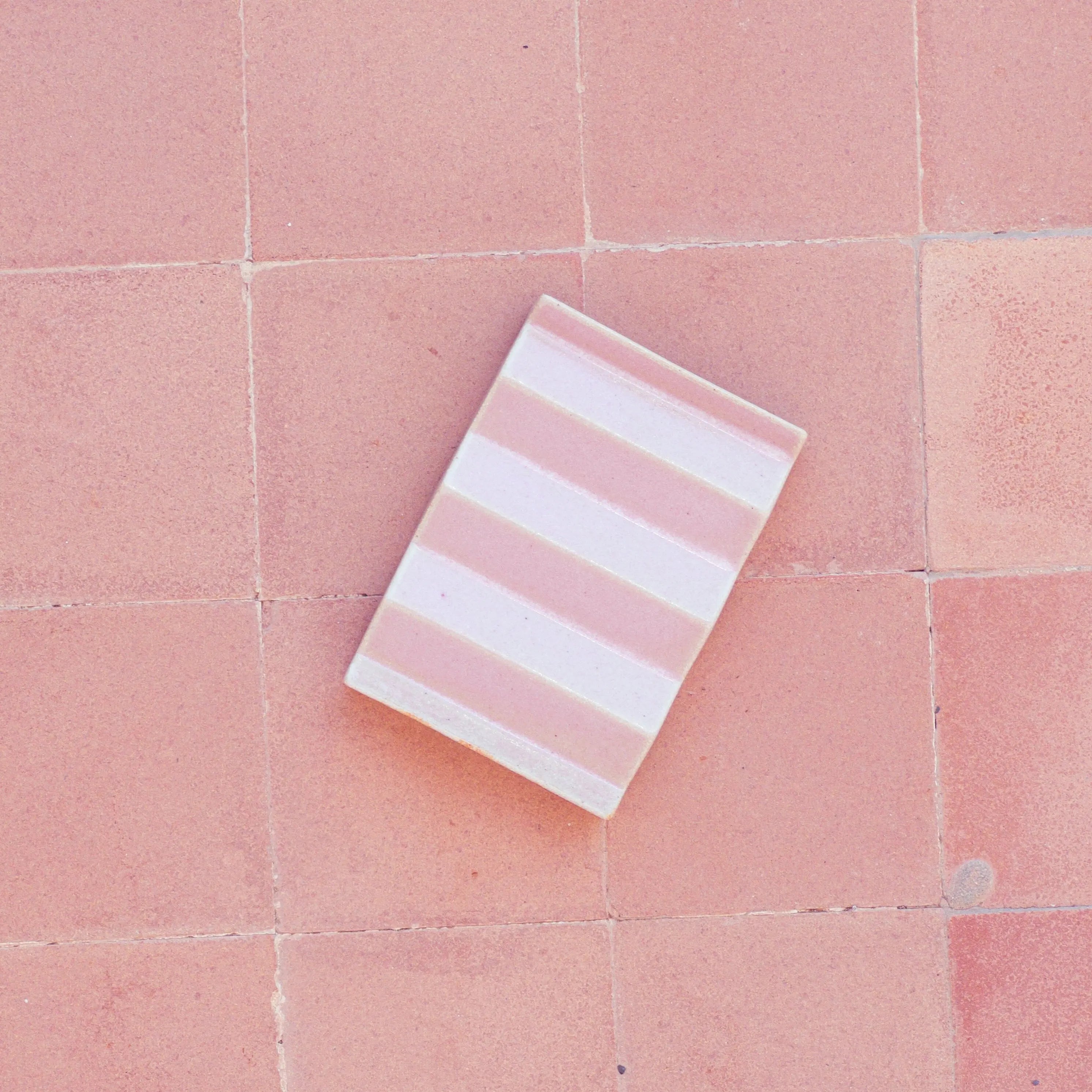 ROCKY M. • ceramic soap dish • pink blush - OBAstudios